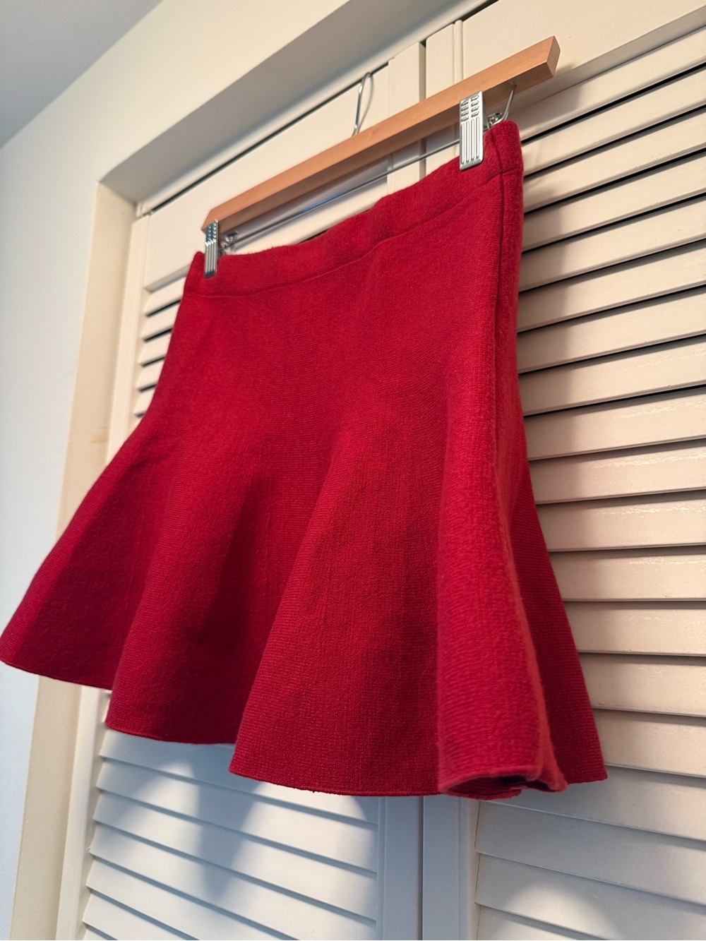 Zara Red Flared Skirt - Classic A-Line Style size M - Picture 3 of 6